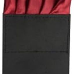 Men's Solid Color Puff Style Pre Folded Pocket Square | Readymade Wedding Handkerchief for Suits, Blazers & Tuxedo (Maroon)-image-80