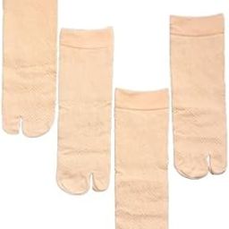Ankle Nude Patterned Cotton Thumb Socks For Women/Girls for summer wear-Combo Free Size(pack of 4)-image-79