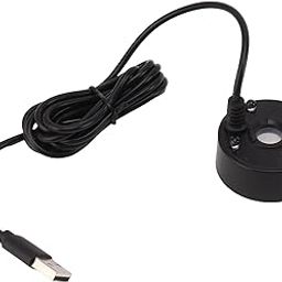 Mini Fog Machine, Mist Maker Mist Maker USB Colorful LED Lights Water Fogger for Fish Tanks, Vases and Rockery Decoration (Black)-image-29