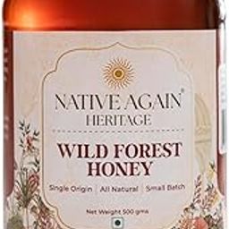 NATIVE AGAIN Wild Forest Honey – 500g(Pack Of 1) / 100% Raw, Pure and Natural/Shahad/Modhu/Madhu/Madha/Shahad/Glass Jar/Madh, Sahed, / Rich in Vitamins & Minerals/Immunity Booster-image-31