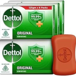 Dettol Original Germ Protection Bathing Soap Bar (Pack of 6 - 125g each), Combo Offer on Bath Soap-image-31