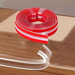 Baby Proofing, Clear Edge Protector Strip, 19.7 ft (6 m) Pre-Tape Silicone Soft Corner Protectors for Kids, Corner Protectors with Upgraded Pre-Taped Strong Adhesive, Against Sharp Corner for Table,-image-91