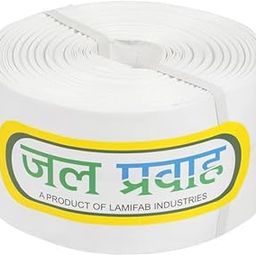 Jal Pravah HDPE lapeta tube pipe 3 inch 45 meter with Repair Kit | hdpe laminated woven lay flat tube | UV Protected Multi layered | Light weight, High Pressure bearing |0.32 mm Thick-17
