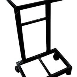 A.S Gallery Office Home Inverter Stand Trolley for Every Type of Inverter Battery UPS (Inverter, Single Stand) Made of Iron Pipe with Wooden Shelf on top-image-6