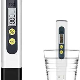 ACUTAS Digital TDS Meter for Water Testing | High Accuracy & Pre-Calibrated PPM Tester with LCD Display | Ideal for RO, Drinking Water, Aquariums, Swimming Pools & Hydroponics - White-32
