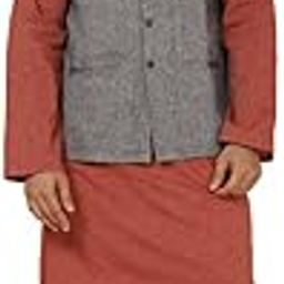 fabindia Men's Grey Cotton Dobby Nehru Jacket (1030846GREY-picture-36