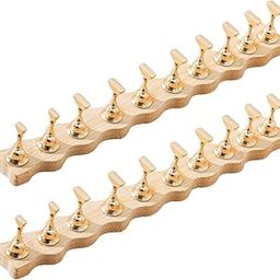 2 Set Nail Stands Training Fingernail Display Stands for Nail Salon Beginner wave gold-picture-27