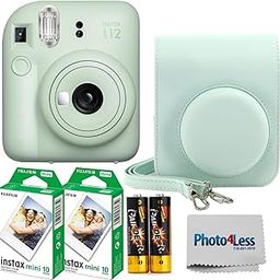 Fujifilm Instax Mini 12 Instant Film Camera (Mint Green), Fujifilm Instax Mini Twin Pack Instant Film 20 Prints, Case - Acessory Bundle-image-14