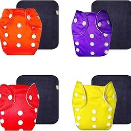 Dumbledo Lite Cloth Diaper with Gray Insert (Pack of 4) | Soft & Gentle | Reusable & Washable | Quick Dry | Ideal for Toddlers | 3 Months – 2 Years | Unisex Baby-picture-23