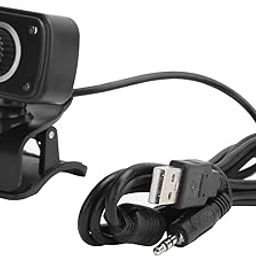 XUMIUZIY HD Webcam, USB and 3.5mm HD Computer Web Camera with Microphone, Clip on Web Cam, Plug and Play, for Desktop PC Laptop Computer-77