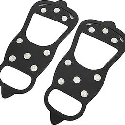 Generic Snow Shoe Spikes, Outdoor Silicone + Stainless Steel Ice Shoe Spikes Durable for Snowfield for Ice(M)'-image-65
