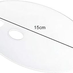 LOOM TREE® Makeup Palette Tray Handheld Acrylic for Lipstick Mixing Foundation Pigment 15cm | Makeup | Eyes | Eye Shadow-10