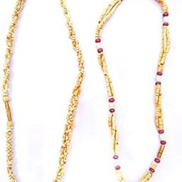 Original Wood Tulsi Mala Kanthi Mala 3 Round Twisted for Neck Men Women (Brown)-image-19