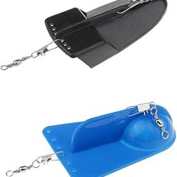 SAZ DEKOR 2pcs ABS PP Adjustable Weight Fishing Trolling Diving Board Black/Blue-image-67