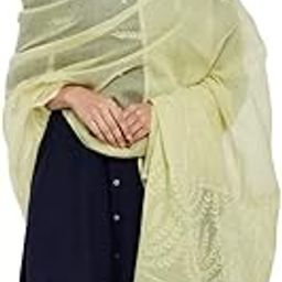 Cotton Silk Green Chikankari Dupatta-image-3