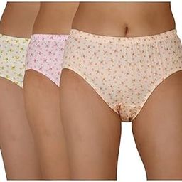 Rosy Ladies Shinker Hipster Printed Panties Pack of 3 (Size :- M to 4XL, Multicolour)-13
