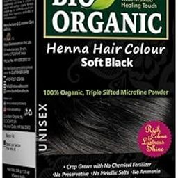 INDUS VALLEY 100% Organic Henna Hair Color (Soft Black)-100 g Pack of 1-14