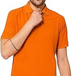 Men's Activewear Dry Fit Sportswear Half Sleeve Solid Stylish Polo Collar Regular Slim Fit Non-Shrinkable T-Shirt-image-21