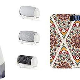 Lifelong LLPCW04 Rechargeable Pedicure Device for Callus & Bloom LLWS54 Body Weighing Scale (Indian Cultural Series - Rajasthan Rural)|Digital Weight Machine for Body Weight (Multicolor)-16