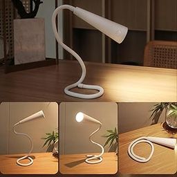 Study Lamp Rechargeable Book Reading Light - 3 Color Multifunction Neck LED Study Lamp for Night Reading, Bedside, Study Table, Eye Protection Portable Light (Folding Lamp)-24