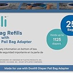 Diaper Genie Compatible Bag Refills, 11 x 38 Inches, Roll of 25 Bags, Holds up to 1,125 Diapers-image-55