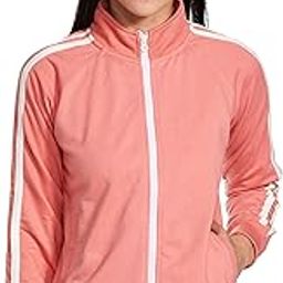Women Cotton Blend High Neck Full Zipper Regular Fit Sweatshirt-image-62