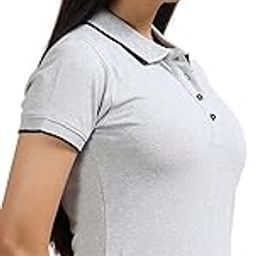 Eco-Friendly Women's Premium Polo with HD Jacquard Collar and Cuffs, 100% Recycled and Sustainable Material, Diamond Quality Yarn, Wood Textured Bottons-image-5
