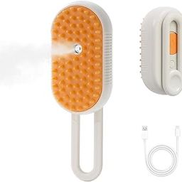 Homeze Pet Steam Brush for Dogs & Cats | 4-in-1 Rechargeable Steam Grooming Brush | Anti-Static Spray, Silicone Massage, Hair Removal & Cleaning Comb for Long & Short Hair Pets | USB Electric Tool-image-62