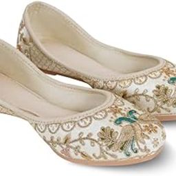 Womens Embroidered Rajasthani Mojari Juti Shoe-image-69