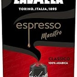 Lavazza Espresso Maestro Classico, Aluminium Nespresso Compatible Coffee Capsules | Pack Of 10 | Intensity 9 | 57 Gram-image-55