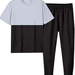 Men Polyester Tracksuit (TH_H20_PAIR_GREY_BLACK_L_PT)-image-32
