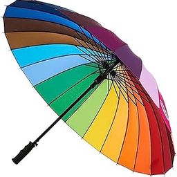 RESHMA EPHEMERAL 16 Ribs Rainbow Umbrella | Umbrella for Rain, Windproof Umberalla Large Kids,Girls,Boys-17
