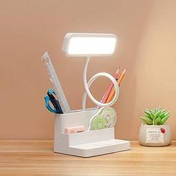 MAMMOTH LED Student Study Table Lamp USB Rechargeable Battery Eye Protection Reading Book Desk Lamp Dimming Touch Sensor Light Lampshades for Room Bedroom Dormitory Office Working Lamp-image-60