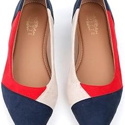 Women Geometric Design Multi-Colored Flats Simple and Comfortable Footwear for The Size of - 8-10