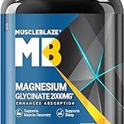 MuscleBlaze Magnesium Glycinate 2000mg (440mg Elemental Magnesium) | For Men and Women | 60 Tablets-image-24