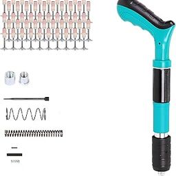 Manual Steel Nail Gun,Nail Wall Fastening Tool Concrete Steel Nails Fastening Rivet Tool With 6 Mm 10 Pcs Nails,Wire Slotting Device,Wall Fastener Household Woodworking Accessories-15
