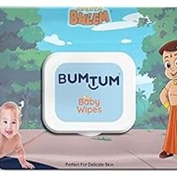 Bumtum Baby Chota Bheem Gentle Soft Moisturizing Wet Wipes With Lid | Aloe Vera & Chamomile Extracts | Paraben & Sulfate Free (Pack of 1, 72 Pcs. Per Pack)-image-26