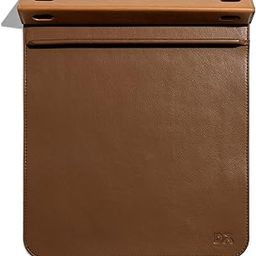 DailyObjects Trigono Mouse Pad | Extended for Laptop, for PC, and Wireless Mouse | Precise Cable Cut-Outs | Water Resistant | Phone Holder | Vegan Leather Finish for Home, Office, Gaming -Brown-picture-20