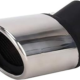 Spedy Universal CAR Styling Stainless Steel Curved Bolt-ON Exhaust Tail Muffler TIP Pipe with MESH (Black) Model_No.MSSPNL31-picture-7