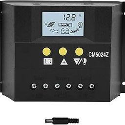 REES52 CM5024 Solar Charge Controller 12V/24V 50A LCD Display Solar Panel Battery Intelligent Controller Car Parameters Adjustable Temperature Compensation-11