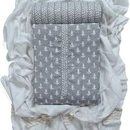 Cotton Unstitched Salwar Suit Dress Material (GREY)-image-5