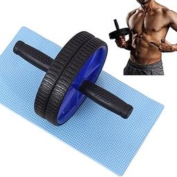 Tressca Metal Handle Ab Roller Wheel with Knee Pad, Abdominal Exercise for Home Gym Fitness Equipment-image-114