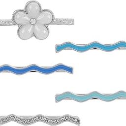 Metal Daydreaming In Blue Ring Watch Charm, Multi-image-3