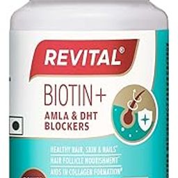 Revital Biotin with Zinc + DHT Blockers for Hair Growth | Biotin, Amla, Zinc, Vitamin E & Pantothenic Acid | 50 tablets-31