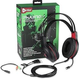 Enter Phantom Wired Gaming Headphone with 40mm Driver, Adjustable Headband with LED Lights and Passive Noise Cancellation with Free Y Splitter(Blue)-30