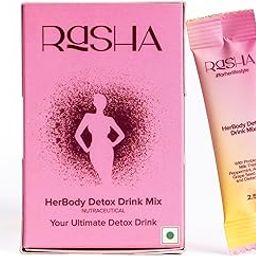 Rasha HerBody Detox Drink Mix | Herbal Probiotics for Gut Health with Antioxidant Properties, Supplement for Women, Reduces Inflammation, Helps with Lung Detox, Liver & Heart Health 20 Sachets-image-15