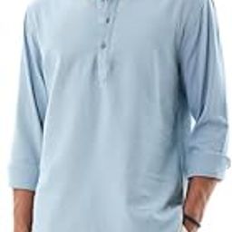 Men Casual Shirt | Regular Fit Full Sleeve Mandarin Collar Textured Design | 100% Cotton & Breathable Fabric for Festive & Everyday Wear-image-16