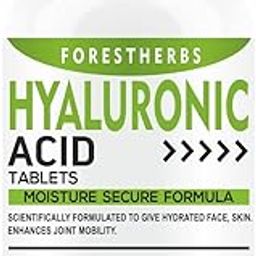 FORESTHERBS Hyaluronic Acid Supplements With Vitamin C, E, D3, Vit B12 Supplement, Glutathione, And Biotin For Skin, Joints, And Collagen Builder Support – 60 Tablets-39