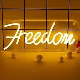 SG Print Freedom Neon Sign for Wall Decor, LED Acrylic Neon Sign Light for Kids Room, Home Decoration, Bedroom, Christmas, Children's Day Gift-image-53