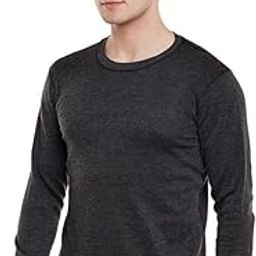 Men Thermal wear Full Sleevs Fleece Fabric top Black-picture-26